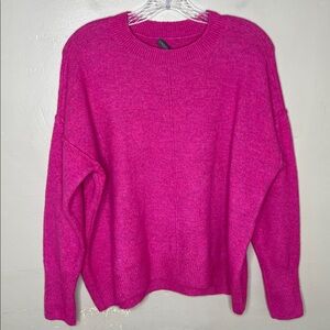 VINCE CAMUTO Pink Boxy Cozy Comfortable Crewneck Sweater Small